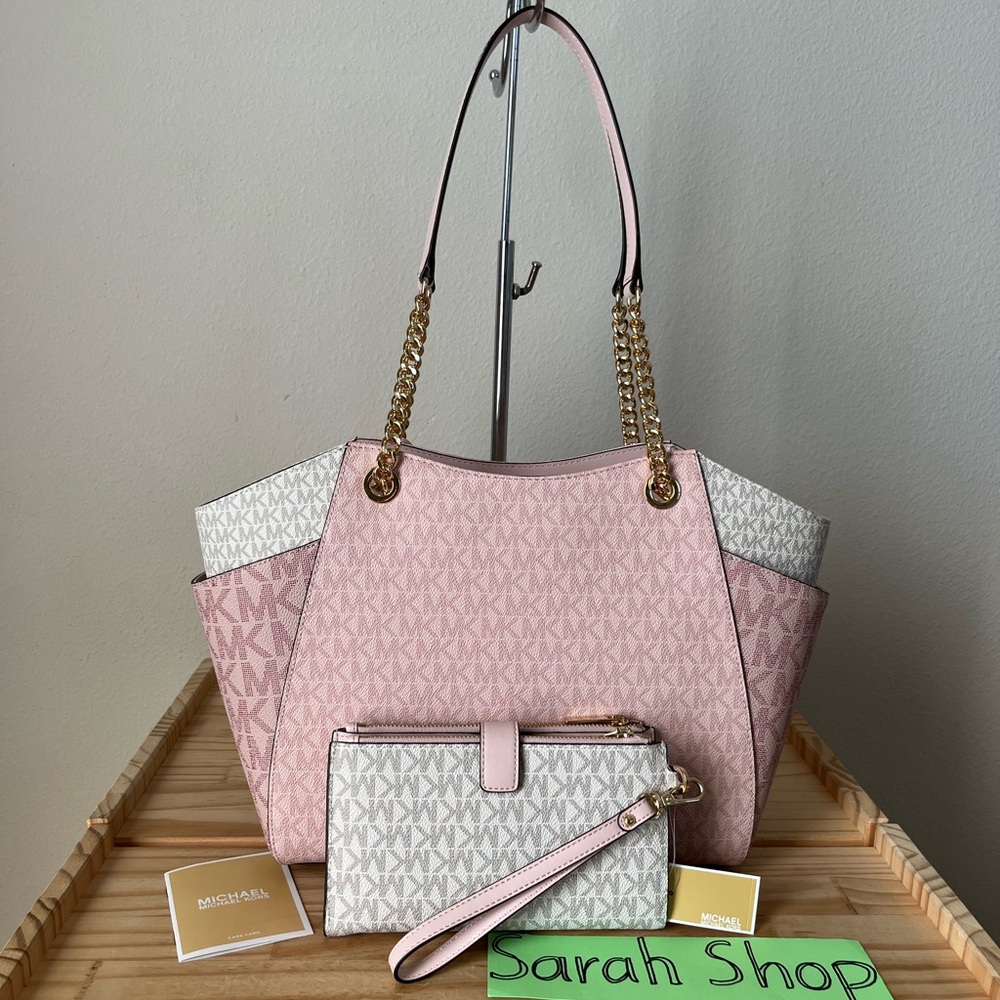 🌼Michael Kors Jet Set Travel Large Chain Shoulder Tote Set - Picture 3 of 16